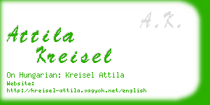 attila kreisel business card